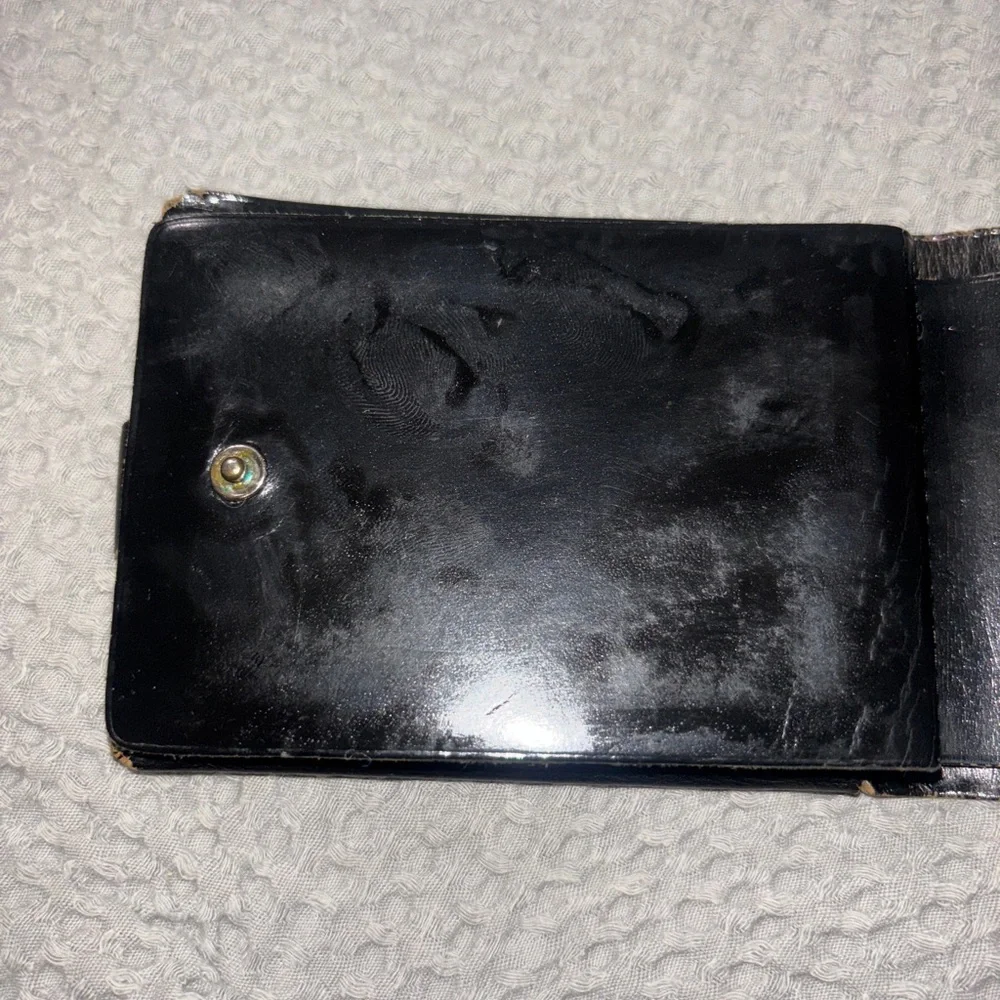 C.F. Rummp & Sons Vintage Fleur-de-lis Cowhide Wallet